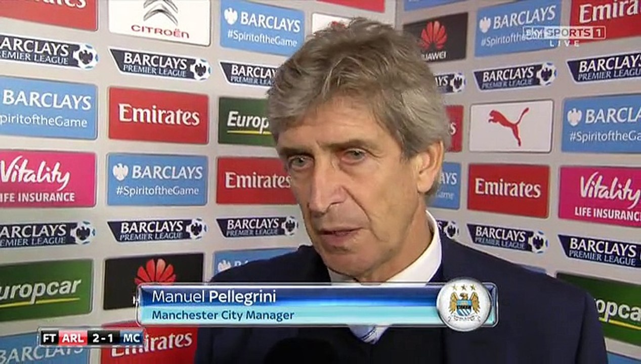 Manuel Pellegrini Post-Match Interview - Arsenal 2-1 Manchester City