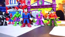 SUPER HEROES Imaginext Playskool Superman, Batman, Iron Man Wonder Woman Surprise Videos I