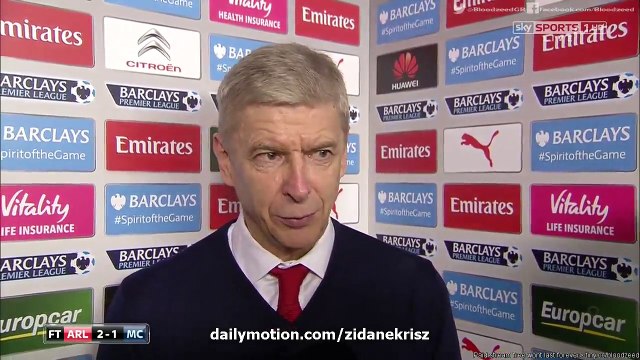 Arsene Wenger Post Match Interview Arsenal 2-1 Manchester City 2015