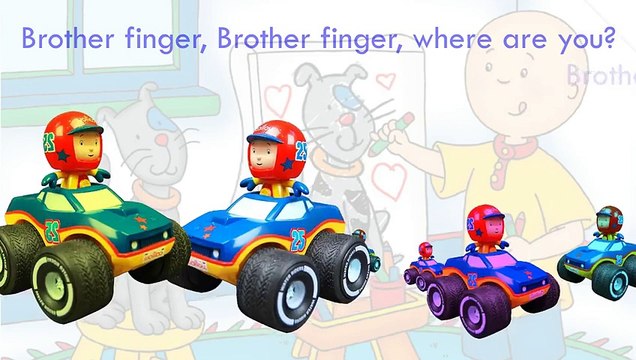 caillou Finger Family Collection cars toon arthur Cartoon Animation Nursery Rhymes For Chi