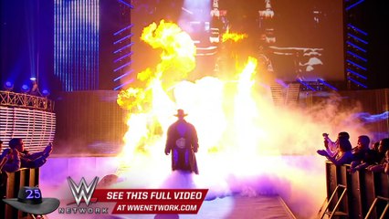 WWE Network׃ Undertaker׃ 25 Phenomenal Years highlights The Phenom’s intimidating entrances