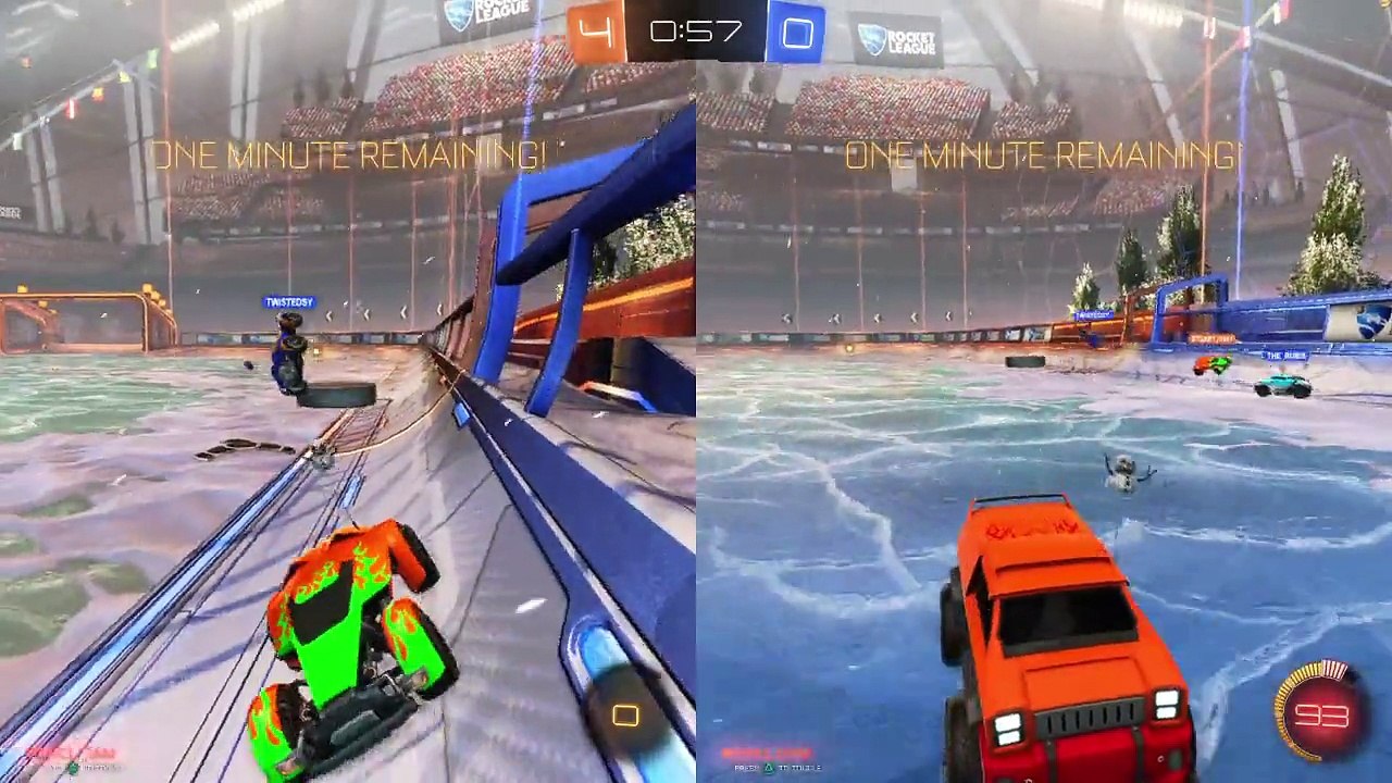 Rocket League Snow ice Hockey