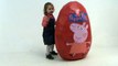 set Peppa Pig Huge Giant surprise egg unboxing toys Gigantes juguetes unboxing huevo sorpresa