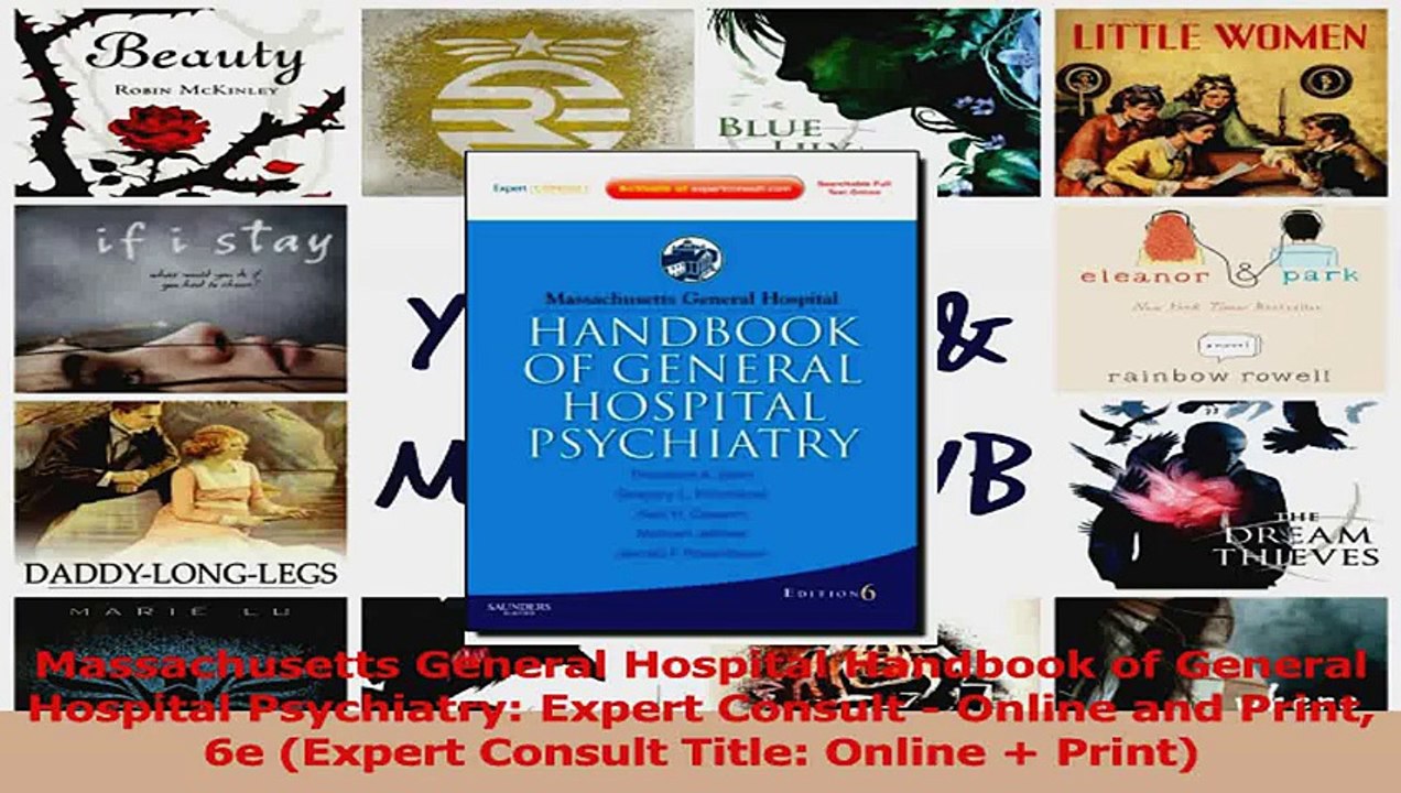 PDF Download  Massachusetts General Hospital Handbook of General Hospital Psychiatry Expert Consult  Read Full Ebook