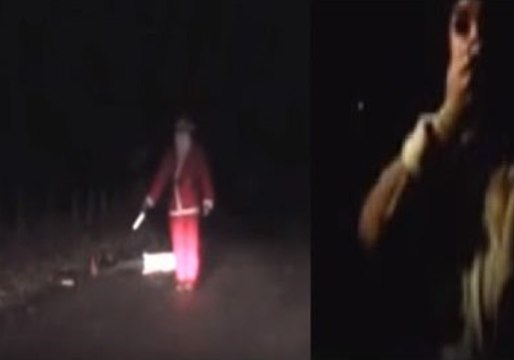 Sinister Santa Prank Terrifies Victim