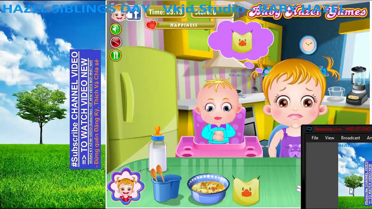 VKidStudio tập 36 l Tro choi Be Na cham soc em l be tam cho be l Game for kids