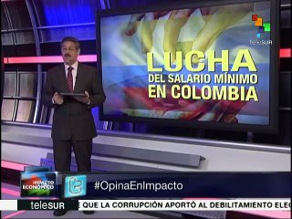 Colombia: continúa negociación para establecer salario mínimo en 2016