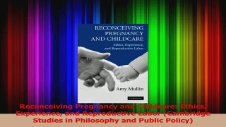 Reconceiving Pregnancy and Childcare Ethics Experience and Reproductive Labor Cambridge Download