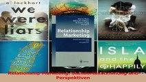 Lesen  Relationship Marketing Standortbestimmung und Perspektiven PDF Frei