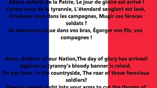 La Marseillaise Anthem of France (lyrics)