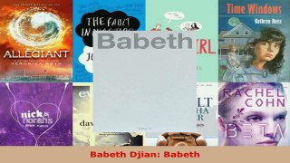 Read  Babeth Djian Babeth EBooks Online