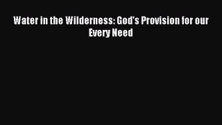 Water in the Wilderness: God's Provision for our Every Need [Read] Full Ebook