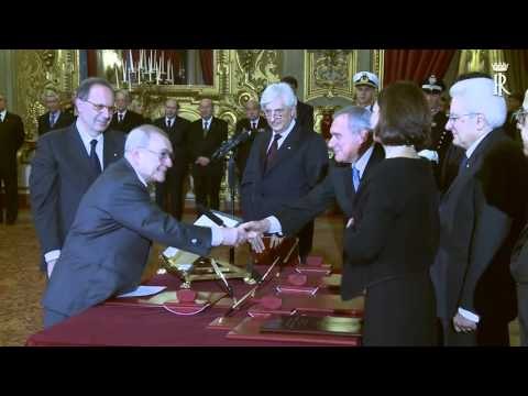 Roma - Giuramento giudici Corte Costituzionale (21.12.15)