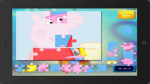 spanish PEPPA PIG puzzle 18 HD ipad english gameplay juegos peppa pig