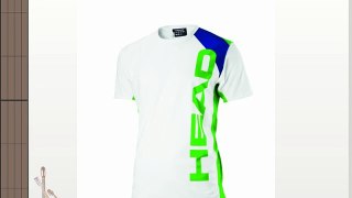 HEAD Men's Energy T-Shirt - White/Lime X-Large
