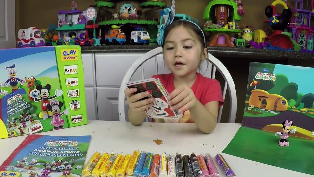 MICKEY MOUSE CLUBHOUSE CLAY BUDDIES Disney Junior Cartoon Toy Minnie Goofy Donald Kids Toy