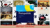 Lesen  Preispolitik Ein einführendes Lehr und Übungsbuch SpringerLehrbuch Ebook Frei