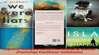Read  Cognitive Therapy of Borderline Personality Disorder Psychology Practitioner Guidebooks EBooks Online