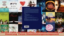 Lesen  Service Value als Werttreiber Konzepte Messung und Steuerung  Forum Ebook Frei