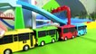 Toy Cars - RACING TRACK: Paws Patrol & Peppa Pig Ride TAYO Bus (타요) Wheels on the Bus Demo!