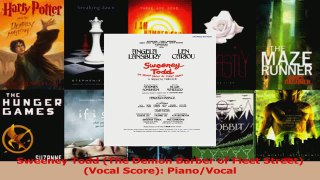 PDF Download  Sweeney Todd The Demon Barber of Fleet Street Vocal Score PianoVocal Download Full Ebook