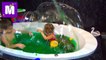 Ванная Лизун растим слизь в ванной ищем сюрпризы и лизуны Squishy Slime Baff toy challenge