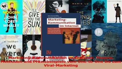 Download  MarketingKommunikation im Internet Theorie Methoden und Praxisbeispiele vom OnetoOne Ebook Frei