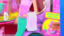 Barbie Glam Laundry Washer and Dryer Washing Machine Toy Review w Disney Frozen Elsa AllToyCollect