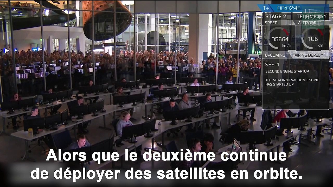 Espace : SpaceX accomplit une prouesse historique dans une ambiance délirante