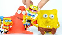 Spongebob Squarepants Play doh Kinder Surprise Eggs Toys