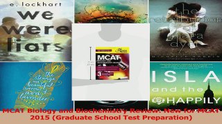 MCAT Biology and Biochemistry Review New for MCAT 2015 Graduate School Test Preparation PDF