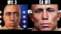 EA Sports UFC vs UFC Undisputed Side by Side comparisons