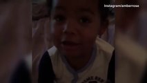Amber Rose shares of her son video Sebastian telling a story