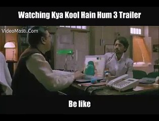 Watching Kya Kool Hain Hum 3 Trailer In Office - Funny Situation