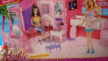 Ngôi Nhà Có Bồn Tắm 2 Trong 1 Của Búp Bê Barbie Mới Ken Thăm Nhà Barbie Và Elsa( (Bí Đỏ)