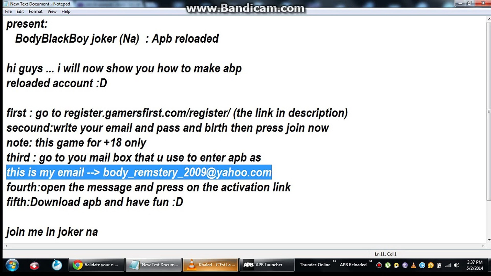 Apb Reloaded  how to make apb account