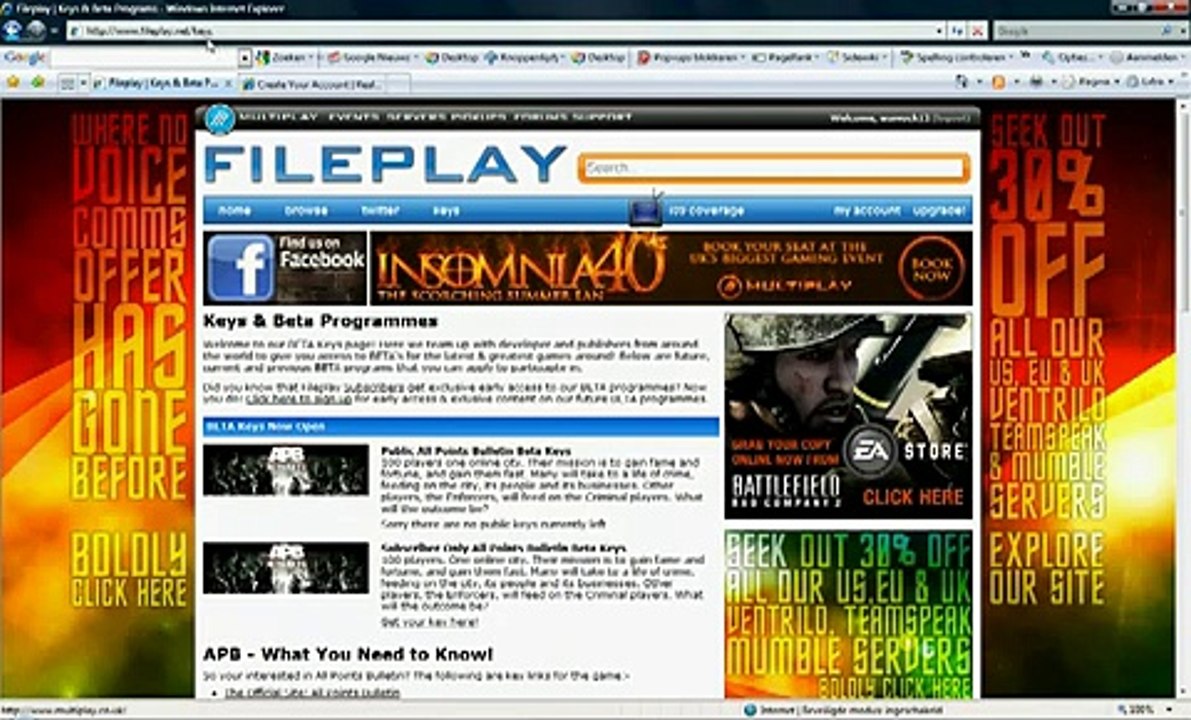 APB beta key APb account + download