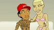 Wiz Khalifa Amber Rose Kanye West & Gumbi Cartoon Parody Cen