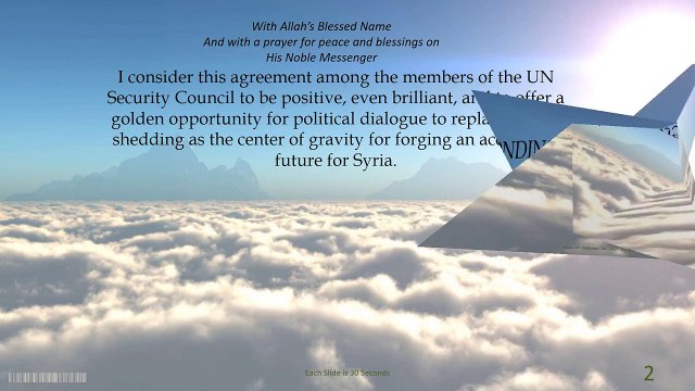 Responding To The UN Security Council Resolution on Syria No 2254 By Sheikh Imran N Hosein