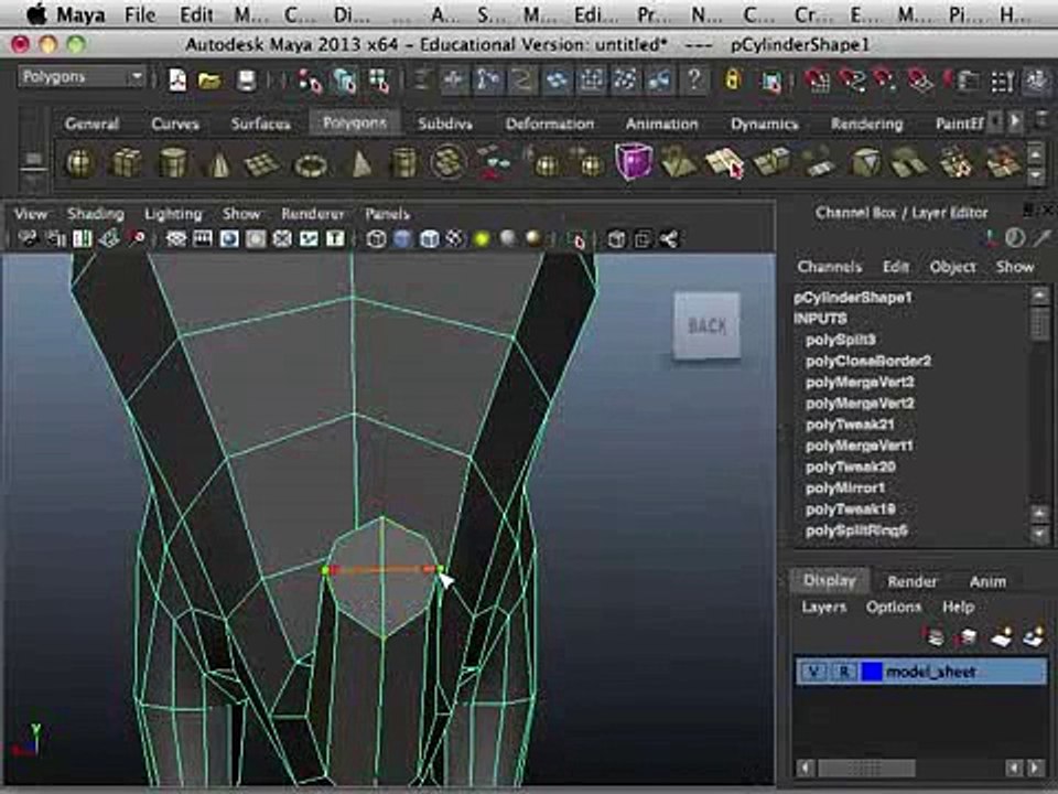 Aula Modelagem 3d (maya) - Menino Fantasiado De Dragão  Clip23-64