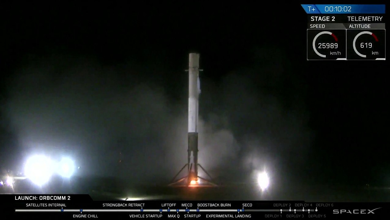 L'atterrissage Historique de la fusée Falcon 9