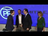 José María Aznar y Mariano Rajoy coinciden en el Comite Ejecutivo Nacional del PP