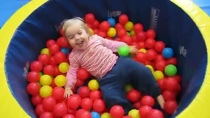 Kids playing in ball pit