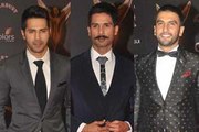 Varun, Shahid & Ranveer at red carpet of Stardust Awards