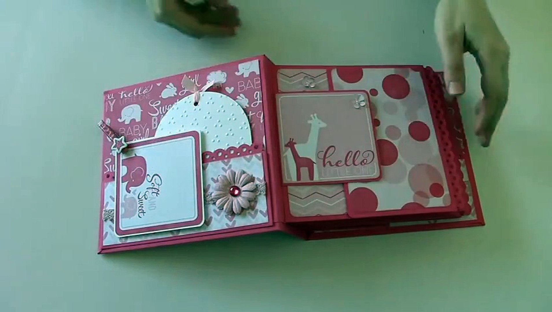 Papercraft Album Da Mafalda Mini Album Para Bebe Scrapbooking Baby Girl Album Video Dailymotion