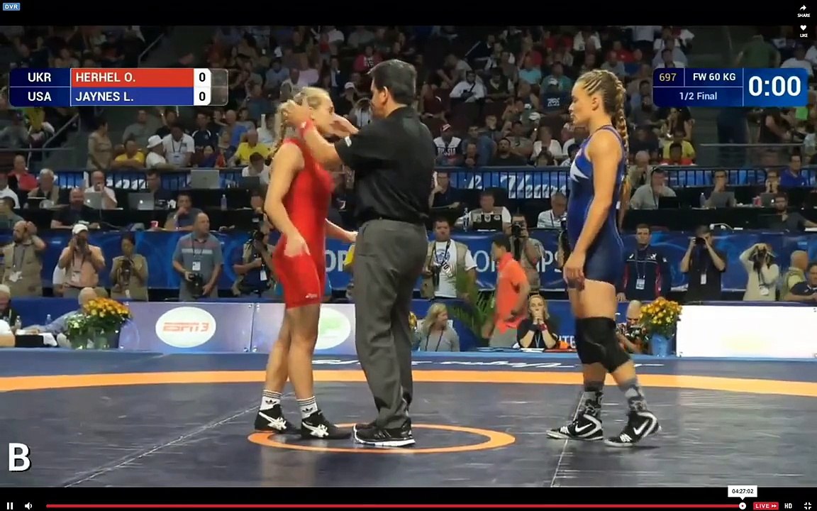 World Championship Wrestling Las Vegas 2015 Oksana HERHEL (UKR) vs Jaynes L. (USA)
