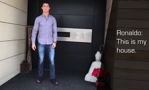 CR7 fait visiter sa maison à Madrid !