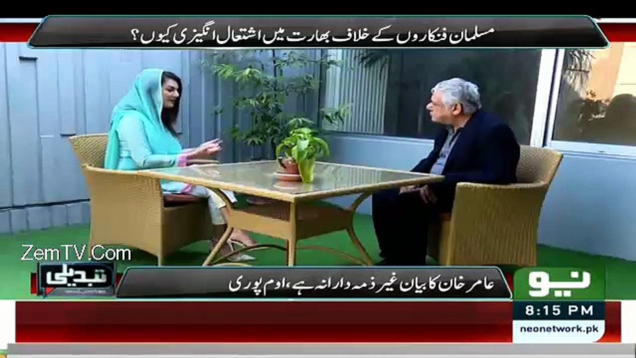Om Puri Badly Criticizing Amir Khan In Reham Khan Show