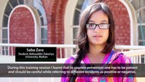 PYCA Testimonial in BZU, Multan-Saba Zara, Student, Bahauddin Zakariya University, Multan
