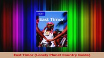 PDF Download  East Timor Lonely Planet Country Guide Download Online